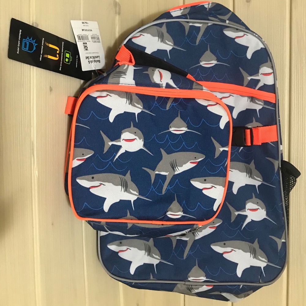 Kids backpack with lunch bag NWT